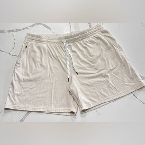 Pacific Trail Women’s Cream Jersey Athletic Loungewear Shorts Drawstring XXL